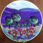 April Meeting, felt landscape