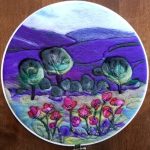 April Meeting, felt landscape